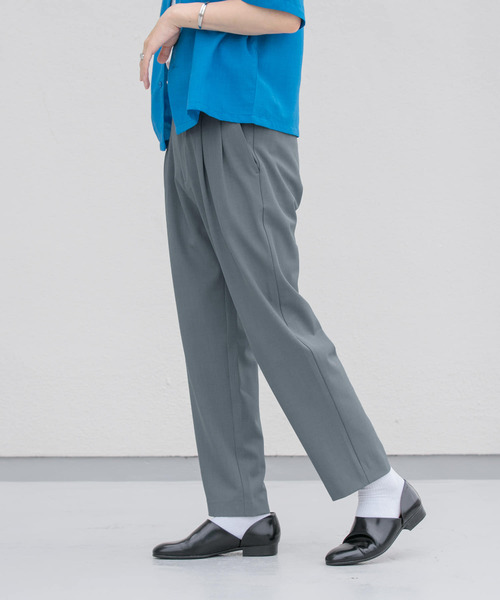 「SENSE OF PLACE by URBAN RESEARCH」 スラックス LARGE チャコールグレー メンズ_画像6