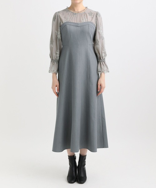 「mysty woman」 ドッキングワンピース FREE ブラック レディース_画像6