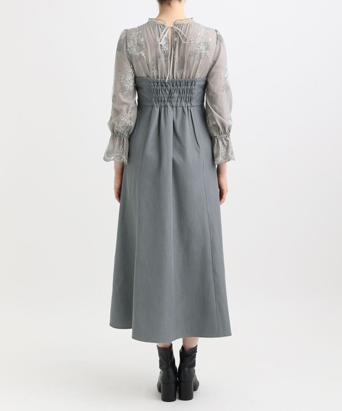 「mysty woman」 ドッキングワンピース FREE ブラック レディース_画像8