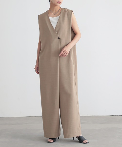 「for/c」 オールインワン M ライトブラウン レディース_画像2