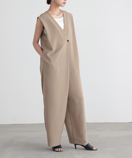 「for/c」 オールインワン M ライトブラウン レディース_画像3