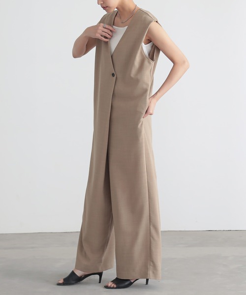 「for/c」 オールインワン M ライトブラウン レディース_画像5