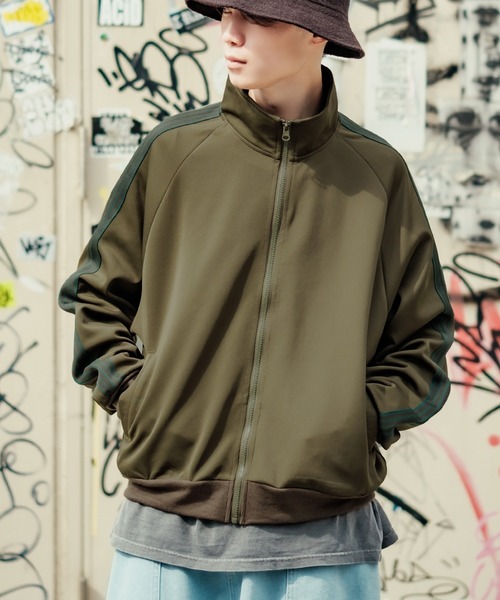 「improves」 ジャージブルゾン MEDIUM ダークブラウン メンズ_画像7