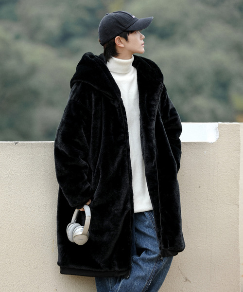 「neos」 コート X-LARGE ブラック メンズ_画像3