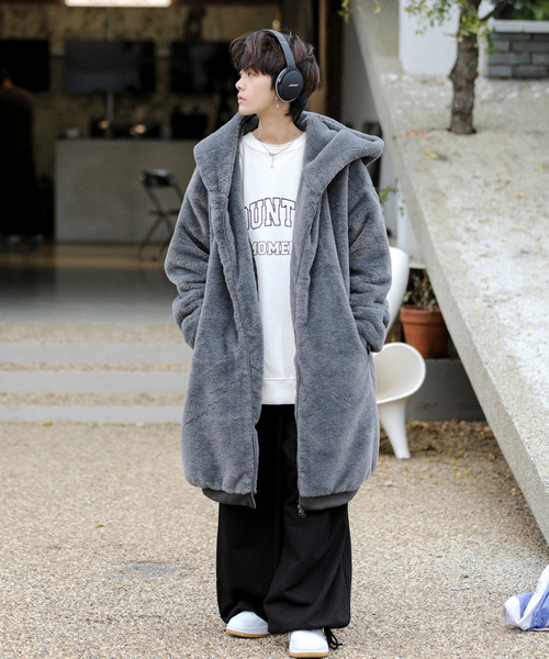 「neos」 コート X-LARGE ブラック メンズ_画像9