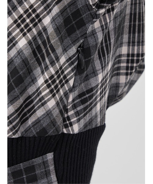Darich（ダーリッチ） ワンピース カシュクールチェックタイトニット