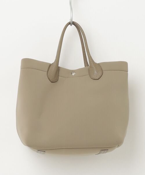 美品】 ADMJ ミニトート ハンドバッグ シボ革 ピンクベージュ 人気 