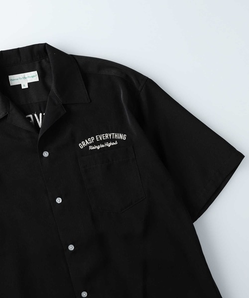 「Right-on」 半袖シャツ X-LARGE ブラック メンズ_画像5
