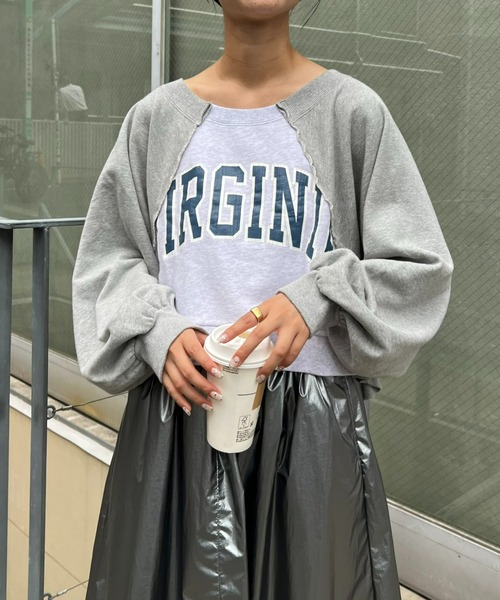 「etsinta」 スウェットカットソー ONE SIZE ホワイト レディース_画像5