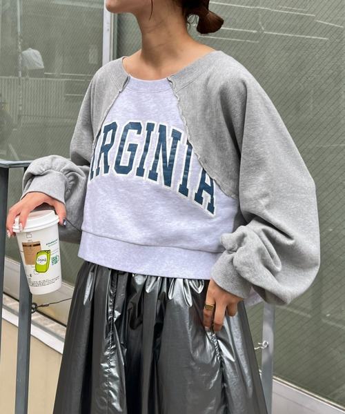 「etsinta」 スウェットカットソー ONE SIZE ホワイト レディース_画像6