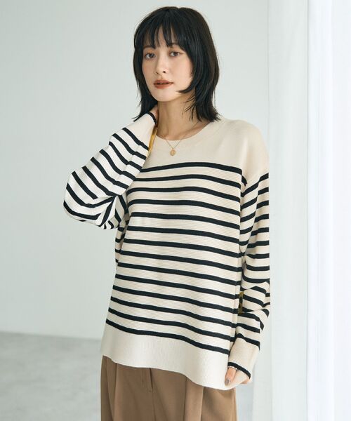 「YECCA VECCA」 長袖ニット FREE ライトブルー レディース_画像3