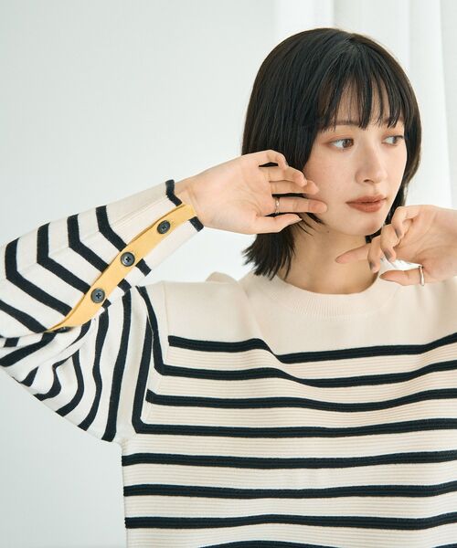 「YECCA VECCA」 長袖ニット FREE ライトブルー レディース_画像5