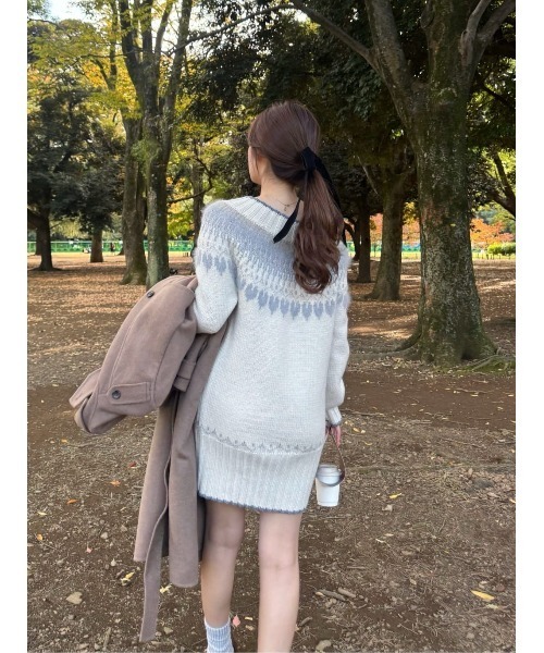 Her lip to ニットワンピース M ホワイト レディース : ZOZOTOWN Yahoo