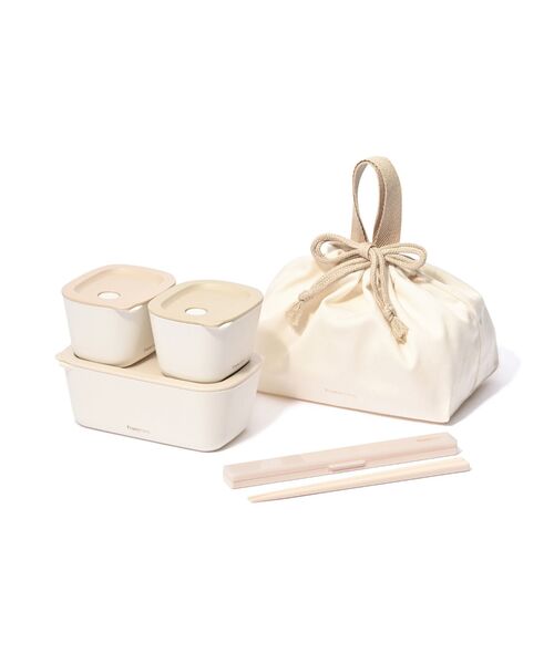 【新品未使用】♡cocoちゃん♡ランチボックス、お箸、ランチ巾着など 5点セット Francfranc（フランフラン） 弁当箱 ランチボックス コンプリート5点