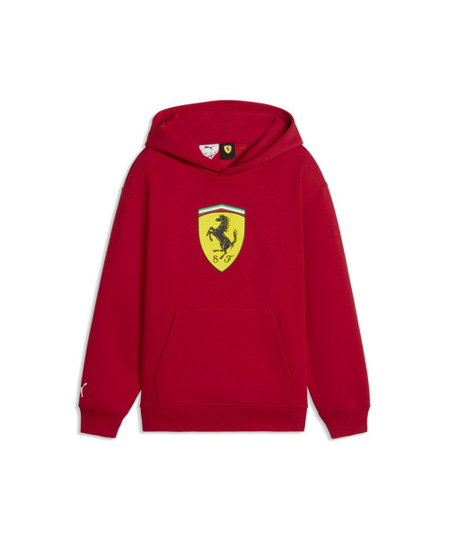 パーカー PUMA プーマ キッズ フェラーリ カラード シールド フーディ 128-164cm Ferrari Ki キッズ 子供服 男の子 女の子の画像