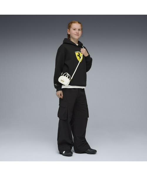 パーカー PUMA プーマ キッズ フェラーリ カラード シールド フーディ 128-164cm Ferrari Ki キッズ 子供服 男の子 女の子の画像