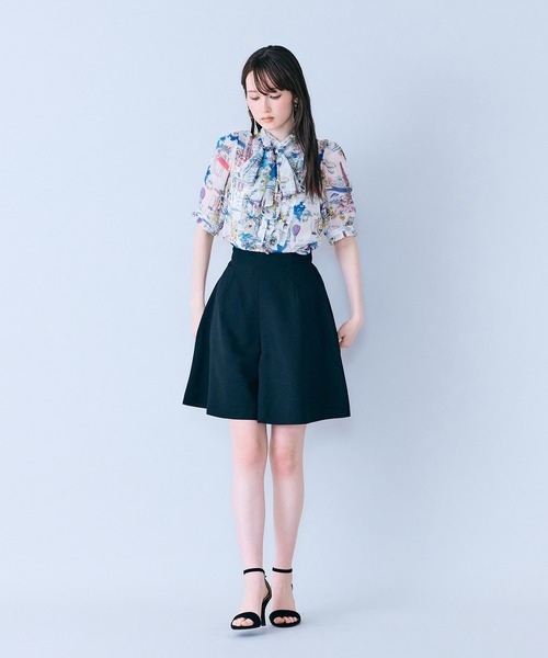 Audie a Muses（オーディア ミューズ） ブラウス シャツ 半袖 パリ
