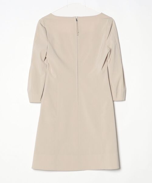 FOXEY NEW YORK ベージュのワンピース　38 FOXEY NEW YORK 「FOXEY YORK」 7分袖ワンピース 38 ベージュ