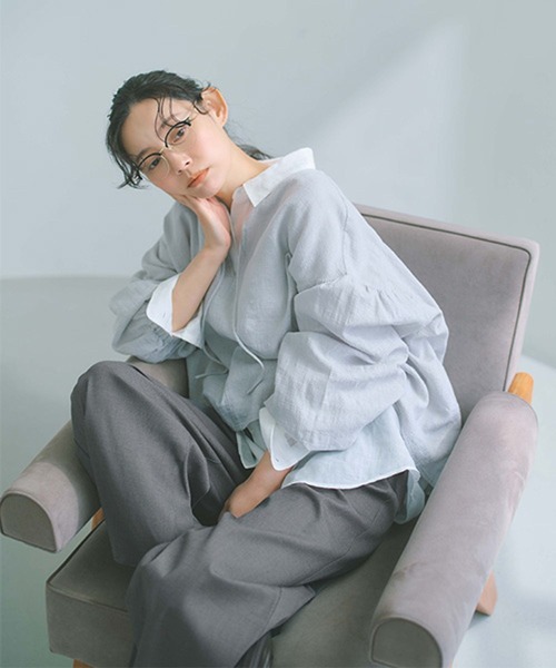パンツ すっきりワイドストレートパンツ「プチ・プラスサイズあり」 レディースの画像