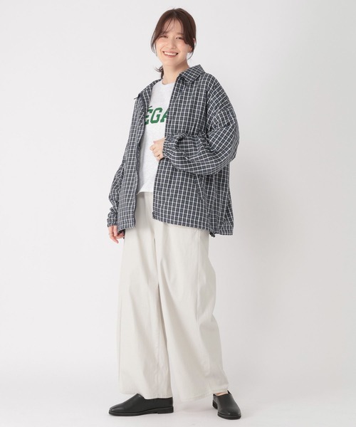 パンツ すっきりワイドストレートパンツ「プチ・プラスサイズあり」 レディースの画像