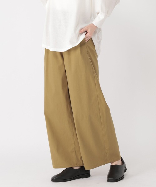 パンツ すっきりワイドストレートパンツ「プチ・プラスサイズあり」 レディースの画像