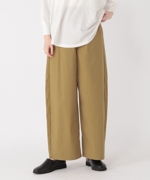 パンツ すっきりワイドストレートパンツ「プチ・プラスサイズあり」 レディースの画像