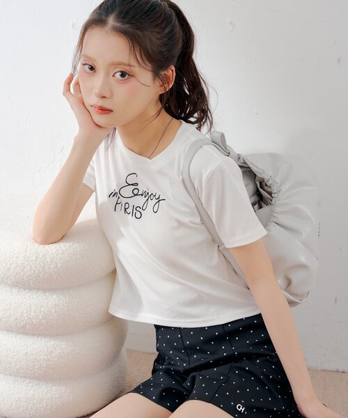 Chico（チコ） tシャツ ロゴ刺繍チビT レディース : ZOZOTOWN Yahoo!店