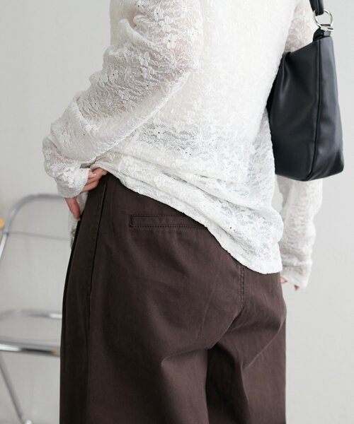 「DISCOAT」 チノパンツ LARGE ベージュ レディース_画像8