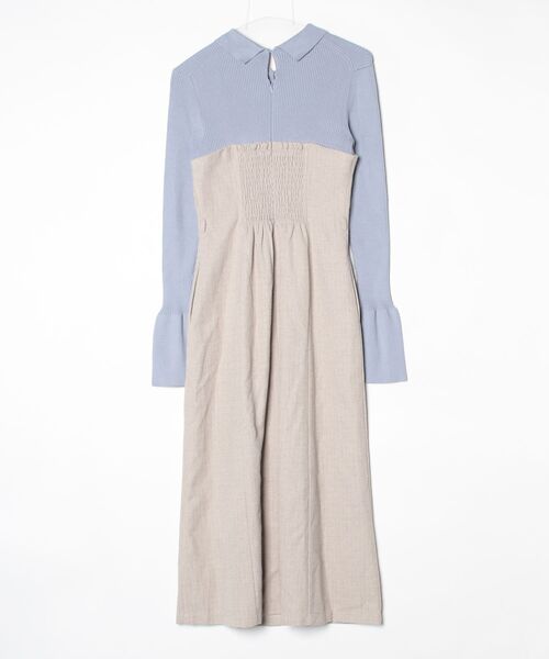 「POLO BCS」 ドッキングワンピース SMALL ブルー レディース_画像2