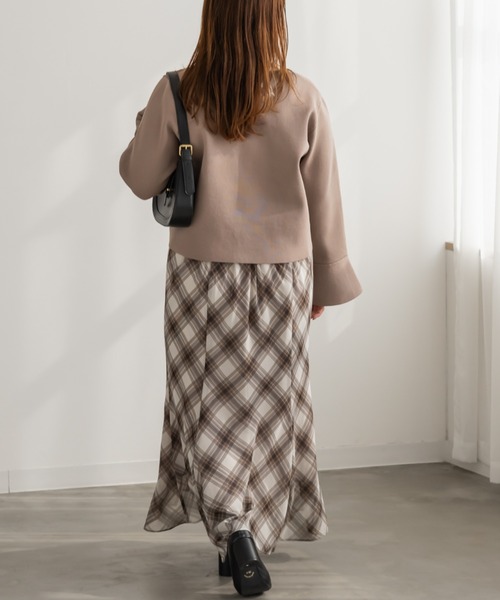 「CLETTE」 ニットカーディガン LL ネイビー レディース_画像4
