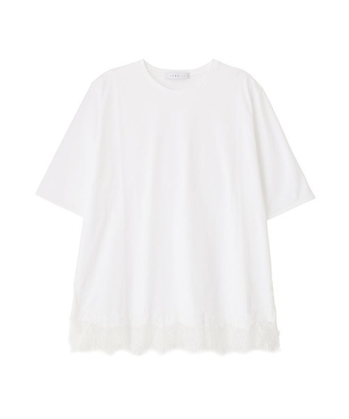 ETRE TOKYO（エトレトウキョウ） tシャツ クルーネックヘムレースTee