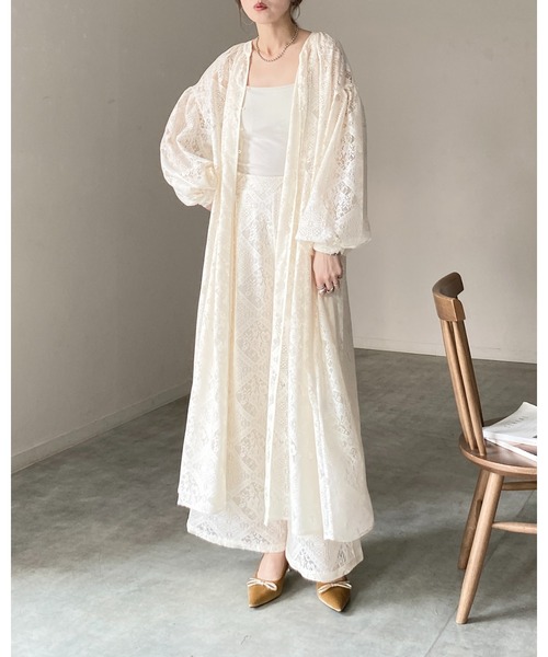 She's Closet セットアップ 花柄 ブロックレース キャミソール