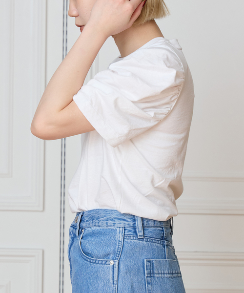 tシャツ CURRENTAGE カレンテージ puff tee A2561UTS419 レディースの画像