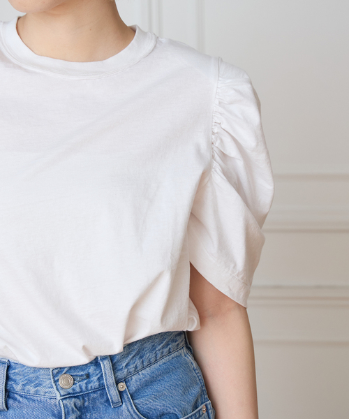 tシャツ CURRENTAGE カレンテージ puff tee A2561UTS419 レディースの画像