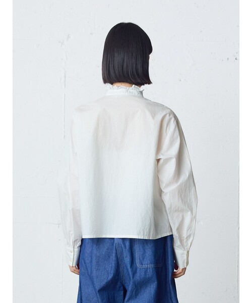 「MidiUmi」 長袖ブラウス FREE オフホワイト レディース_画像7