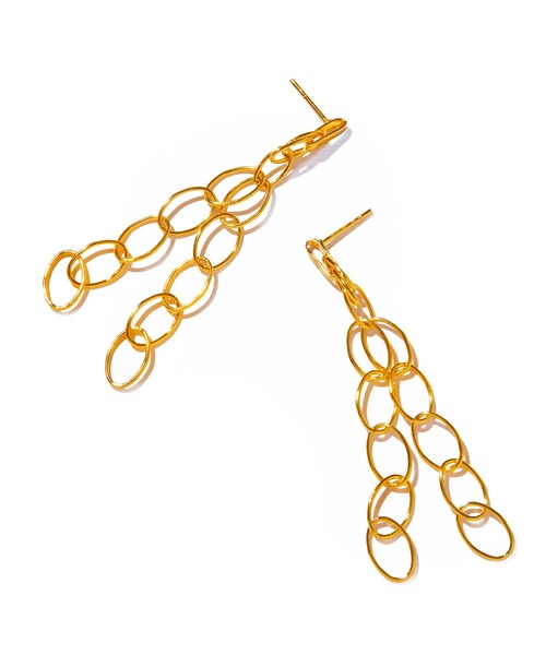 ピアス 「les bon bon」botanica halo echo pierce/ボタニカ ヘイロー エコー ピアス ゴールド BOB975の画像