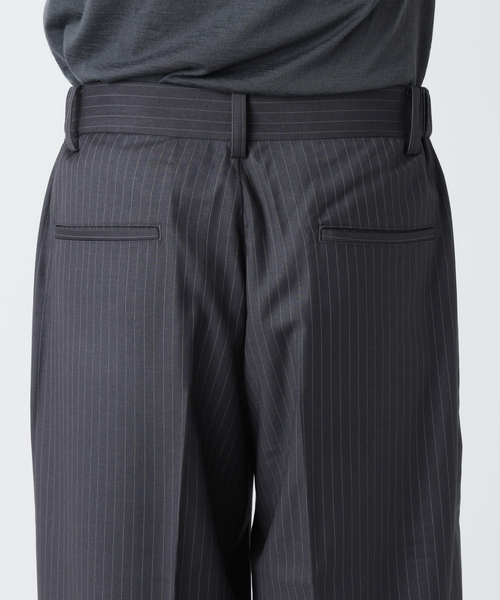 ワイドパンツ パンツ NOCTO ARCHIVE/ノクト アーカイブ 3/4 Stripe Slacks Shorts メンズ レディース | NOCTO ARCHIVE | 19