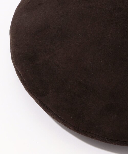 帽子 ベレー帽 MAISON MICHEL New Billy Velvet Leather ベレー レディースの画像