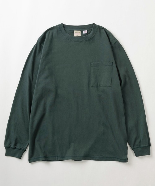 「Goodwear」 長袖Tシャツ L カーキ メンズ_画像2