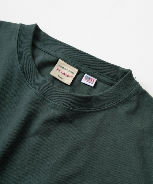 「Goodwear」 長袖Tシャツ L カーキ メンズ_画像4