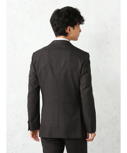 「Perfect Suit FActory」 3ピーススーツ A5 チャコールグレー メンズ_画像5