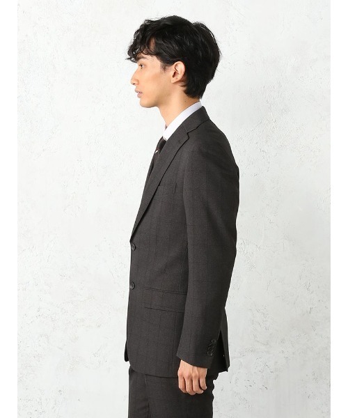 「Perfect Suit FActory」 3ピーススーツ A5 チャコールグレー メンズ_画像6