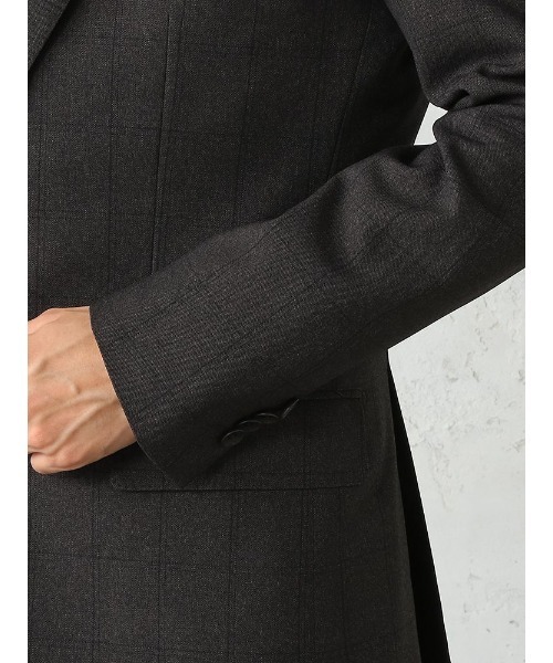 「Perfect Suit FActory」 3ピーススーツ A5 チャコールグレー メンズ_画像8