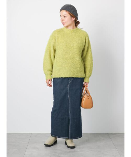 「Lugnoncure」 デニムスカート LARGE ブルー レディース_画像4
