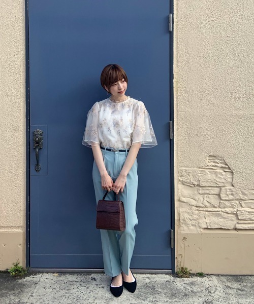 「mysty woman」 7分袖ブラウス FREE アイボリー レディース_画像5