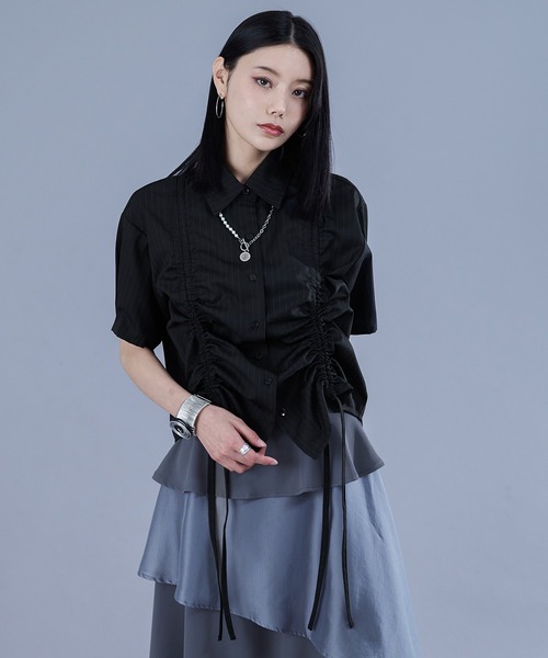 「Ellno de Mavie」 半袖シャツ FREE オフホワイト レディース_画像5