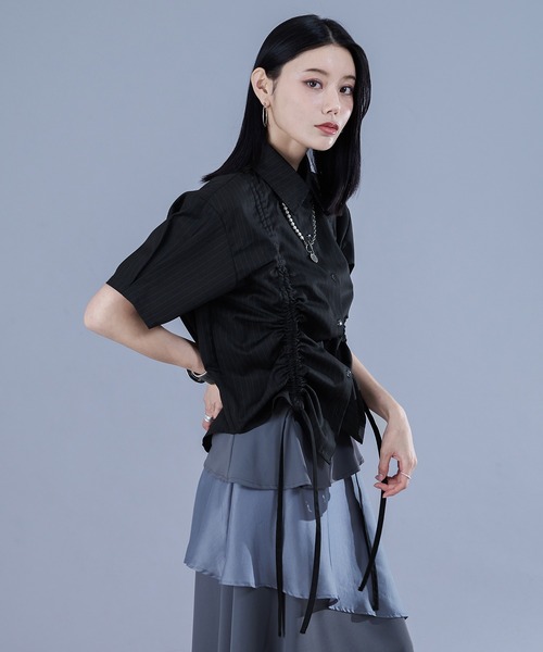 「Ellno de Mavie」 半袖シャツ FREE オフホワイト レディース_画像6