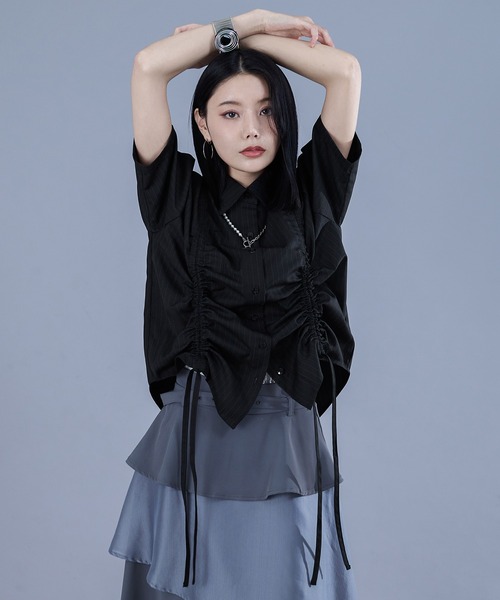 「Ellno de Mavie」 半袖シャツ FREE オフホワイト レディース_画像9