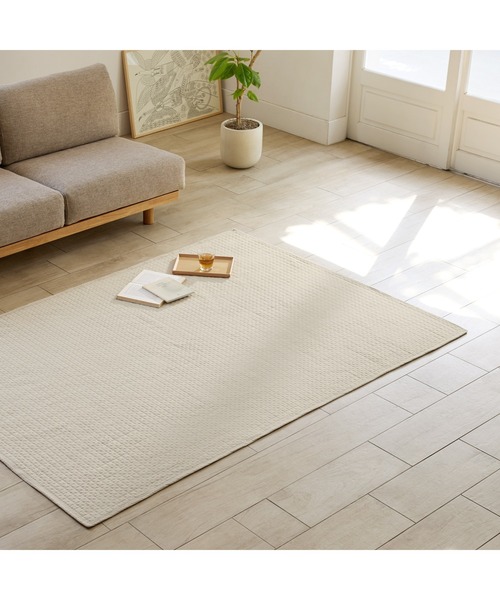 無印良品（MUJI） ラグ ラグマット 洗いざらしの綿キルティングラグ