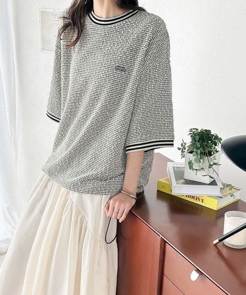 「Java」 半袖カットソー X-LARGE アイボリー レディース_画像4